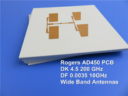 Arlon RF PCB Built on AD450 40mil 1.016mm DK4.5 With Immersion Gold for Higher Frequency Applications