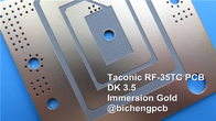 30mil RF-35TC 2-layer rigid PCB  PTFE /ceramic filled /fiberglass 1oz 0.8mm thickness Hot Air Soldering Level (HASL)