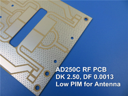 Rogers AD250C High Frequency PCB RF Microwave PCB on 60mil 1.524mm Substrates With Immersion Gold