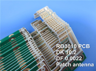 Rogers RO3010 PCB 2-layer 1oz copper High-Frequency RF Substrate