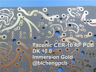 CER-10 PCB 2-layer 62mil base on DK-10 Laminate with Black Solder Mask Coating Immersion Gold