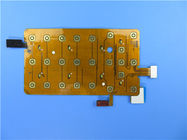 4 Layer Flexible PCB Built on Polyimide with 2 oz Copper and Immersion Gold plus Keypads for Mobile Devices