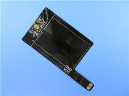 Double Layer Flexible Pritned Circuit (FPC) Prototype with Black Coverlay and Immersion Gold for RFID