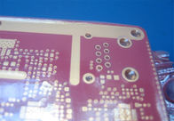 10 Layer RF PCB Built On RO4350B and FR-4 Combined With Red Solder Mask and Immersion Gold