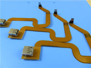 Double Sided Flexible PCB Built On Polyimide With 90 OHM Impedance Control