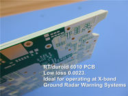 Rogers RT/Duroid 6010 High Frequency PCB Built on DK 10.2 50mil With Immersion Gold for Satellite Communications Systems