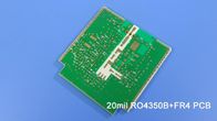 Hybrid PCB Mixed Circuit Board Hybrid Design RO4350B+FR4 With Immersion Gold RO4350B+RT/duroid 5880 with Blind via