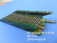 Rogers High Frequency PCB Made on RT/duroid 5870 with 10mil, 20mil, 31mil and 62mil Coating with Immersion Gold