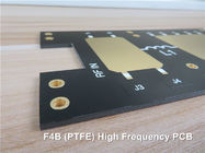 Metal Based High Frequency PCB Built on 3.0mm PTFE with 1.0oz coating Immersion Gold for Radio Device