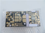 PTFE High Frequency PCB on DK2.65 F4B 0.8mm 1oz Copper With Immersion Gold and Black Solder Mask