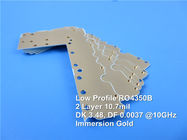 RO4350B LoPro High Frequency PCB 10.7mil Rogers Reverse Treated Foil Circuit Board With Immersion Gold