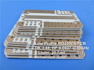 RO4350B Low Profile (LoPro) RF Circuit Board 20.7mil Rogers High Frequency PCB With Ni/Au for Low Noise Amplifier