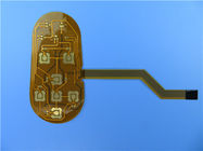 SF201 Polyimide Flexible PCB 1-layer 1mil FPC Built on Polyimide Film with Double Layer Structure