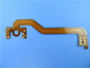 Dual Layer Flexible PCB Built On Polyimide with 2 oz Copper and Immersion Gold for Industrial Control