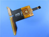 Flexible PCB on Polyimide with Stiffener of Stainless Steel  and Immersion Gold for Frequency Generator.