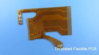 Tin-plated Flexible Printed Circuit Board FPCB with FR-4 Stiffener for LCD Module
