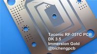 Taconic RF-35TC High Frequency PCB 20mil 0.508mm RF-35TC RF Circuit Board with Black Solder Mask and Immersion Gold