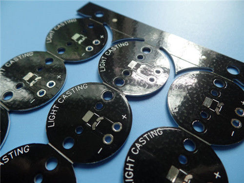 Aluminum PCB Double Sided 0.6mm Thick Plated Trhough Hole (PTH)