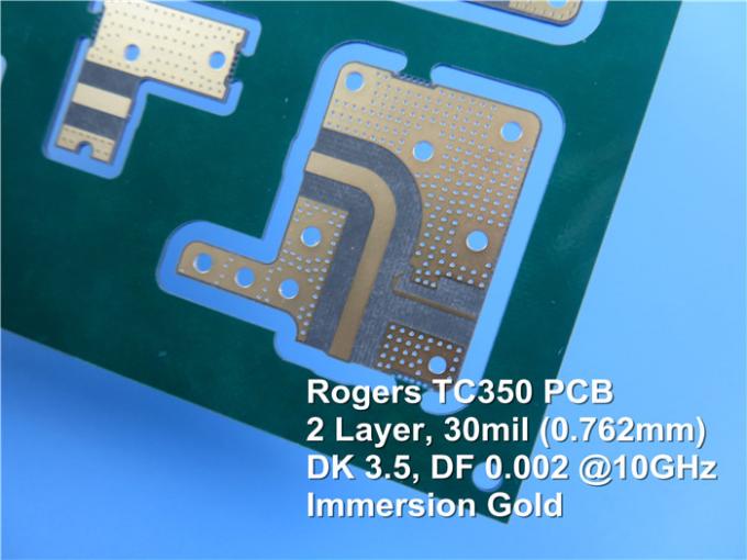 TC350 Rogers RF PCB Built on 30mil Double Sided Corel With Immersion ...