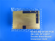 High Frequency PCB Built on Shengyi SCGA-500 GF265 PTFE with Glass Reinforced RF Circuit Materials