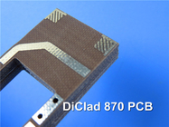 DiClad 870 PCB Microwave PCB with HASL Double Sided 31mil 0.8mm Thick no Solder Maks no Silkscreen