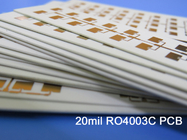 Rogers RO4003C Hydrocarbon Ceramic woven glass 2-layer rigid PCB Electroless Nickel Immersion Gold