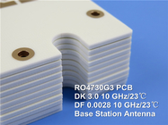 Rogers RO4730G3 2-layer rigid PCB  Hydrocarbon / Ceramic / Woven Glass UL 94 V-0 Antenna Grade Laminates