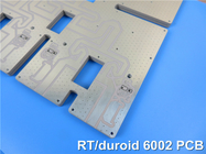 RTduroid6002 PCB Multi Layer with White Solder Mask with Immersion Gold for FR Micorwave Antenna