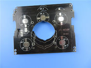 Metal Core PCB Built On Aluminum Base With Black Solder Mask