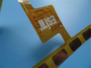 Double-sided flexible PCBs 0.15mm thick Polyimide PCBs Yellow Coverlay FPC PCB