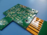 Multilayer flexible PCBs 4 layer Rigid-flex PCBs with 1.6mm Fr4 &amp;0.2mm Polyimide PCBs