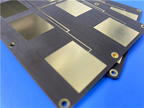 Taconic TLX-8 High-Volume Fiberglass Reinforced Microwave Substrate and Custom both sided clad copper 50mil thick PCB with ENIG