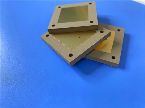 TP2500 ultra High DK25 High-Frequency Laminate ceramic and PPO resin and Custom 0.8 mm double layer PCB with Pure gold plating (Nickel free) for Beidou navigation systems
