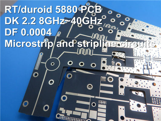 Rogers Dual Layer High Frequency PCB Made On Rogers 20mil RT/duroid 5870 Laminate With Immersion Gold for RF Transceiver