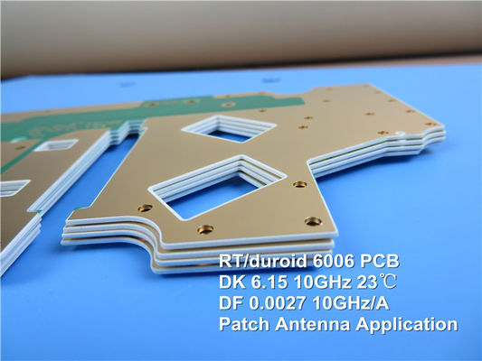 Rogers RT/duroid 6006 High Frequency PCB on 25mil, 50mil and 75mil Coating Immersion Gold  for Ground Radar Warning