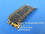 Rogers RT/Duroid 5870 20mil 0.508mm High Frequency PCB Double Sied RF PCB for Millimeter Wave Applications