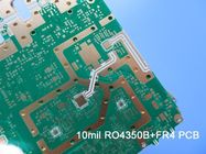 RF Hybrid High Frequency 6-layer PCB Built On 10mil 0.254mm RO4350B and FR-4 with Blind Via