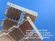 RO4003C LoPro Circuit Board Rogers 32.7mil Reverse Treated Foil PCB for Cellular Base Station Antennas