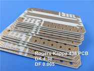 Kappa 438 RF Printed Circuit Board Rogers 30mil 0.762mm DK 4.38 PCB with Immersion Gold for Small Cells