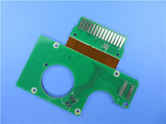 Double Sided Rigid-flex PCBs Built on RO4003C With Hot Air Soldering Green Solder Mask for POS Antennas