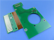 Double Sided Rigid-flex PCBs Built on Tg170 FR-4 and Polyimide With Hot Air Soldering Green Solder Mask for POS Antennas