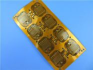 Double Layer Flexible PCB Built On Polyimide with Immersion Gold and Yellow Coverlay for Tracking Device