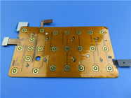 4 Layer Flexible PCB Built on Polyimide with 2 oz Copper and Immersion Gold plus Keypads for Mobile Devices