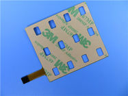 Single Sided Flexible PCB On Polyimide With 3M Tape and Immersion Gold for Keypad Membrane