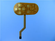 2 Layer Flexible Printed Circuit FPC Built On Polyimide With PI Stiffener and Immersion Gold for Capacitive Touch Screen