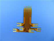 Single Layer Flexible Printed Circuit on Polyimide with 2oz Copper Yellow Coverlay and Immersion Gold for Capacitive Scr