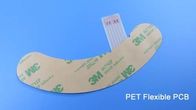 Flexible Printed Circuit  Built On Transparent PET FPC With 3M Adhesive for Thin-film Switch