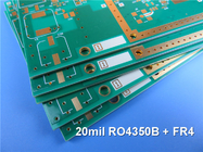 Hybrid PCB | Mixed Material 4-layer PCB Made On 20 mil RO4350B + FR4 With Blind Via