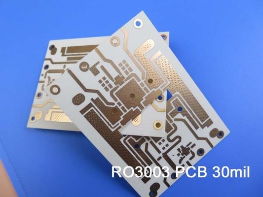 Rogers RO3003 High Frequency Printed Circuit Board 2-Layer Rogers 3003 30mil 0.762mm PCB with DK3.0 DF 0.001 for microwave RF