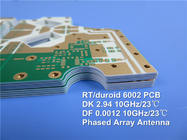 Rogers PCB Built on RT/Duroid 6002 10mil 0.254mm DK2.94 With Immersion Gold for Phased Array Antennas